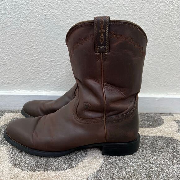 Ariat Heritage Roper Western Boots 12 EE Men Distressed Brown 10002284 Wide main image 5